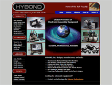 Tablet Screenshot of hybond.com